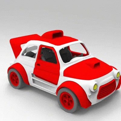 Mô hình xe đua Car V8: File in 3D độc đáo để tự lắp ráp