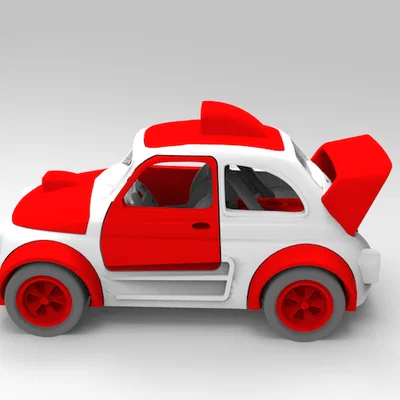 Mô hình xe đua Car V8: File in 3D độc đáo để tự lắp ráp
