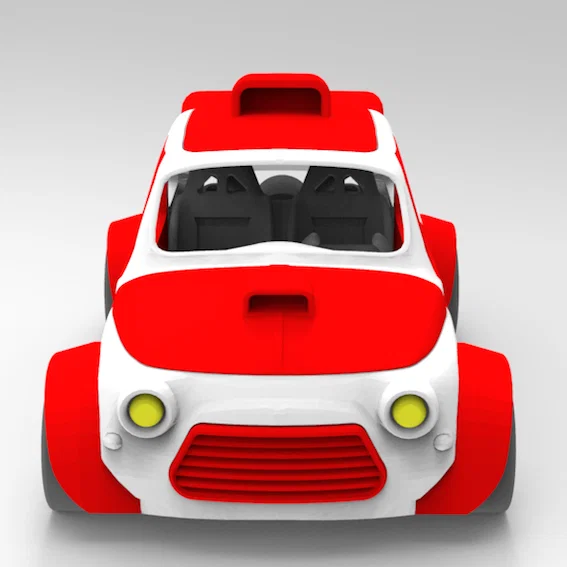 Mô hình xe đua Car V8: File in 3D độc đáo để tự lắp ráp - Image 4