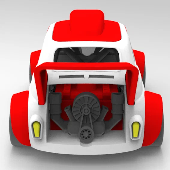 Mô hình xe đua Car V8: File in 3D độc đáo để tự lắp ráp - Image 5