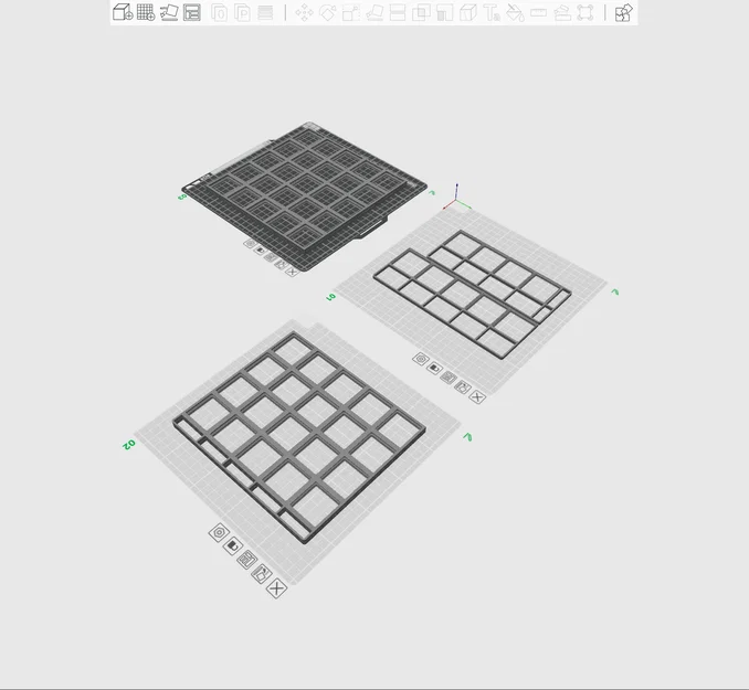 Tấm lót nền Gridfinity cho tủ đồ nghề Yukon 9 ngăn (Harbor Freight) - Image 1