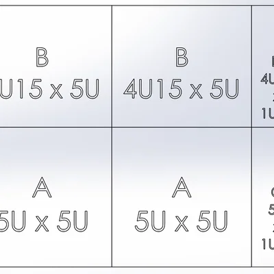 Tấm lót nền Gridfinity cho tủ đồ nghề Yukon 9 ngăn (Harbor Freight)