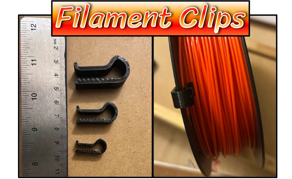 Bộ kẹp cố định sợi in 3D (Filament Clips) - Giữ cuộn nhựa gọn gàng - Image 1