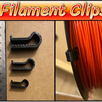 Bộ kẹp cố định sợi in 3D (Filament Clips) - Giữ cuộn nhựa gọn gàng