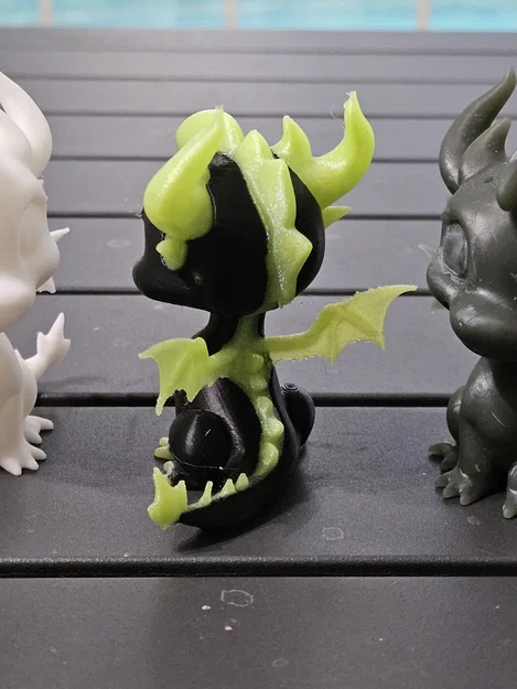 Mô hình in 3D rồng con Black Dragon dễ thương - Image 3