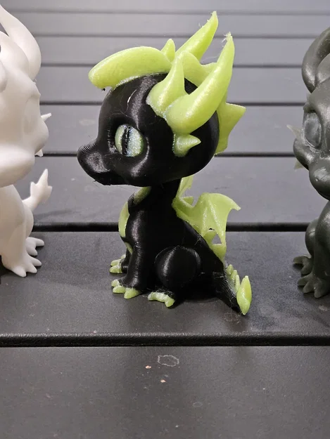 Mô hình in 3D rồng con Black Dragon dễ thương - Image 6
