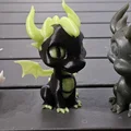 Mô hình in 3D rồng con Black Dragon dễ thương - Thumbnail 8