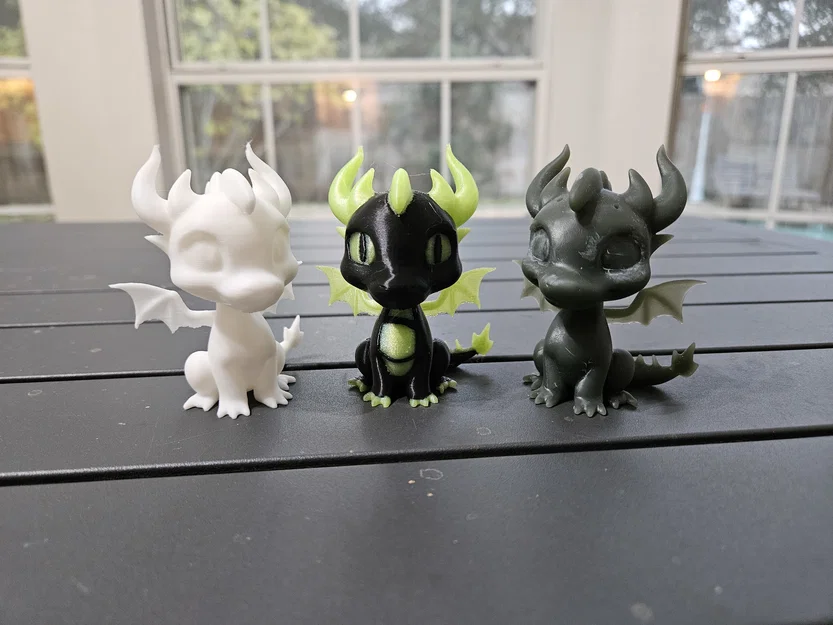 Mô hình in 3D rồng con Black Dragon dễ thương - Image 10