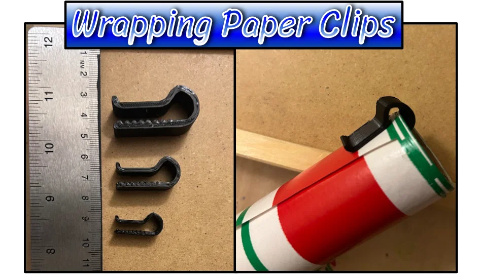 Bộ kẹp cố định cuộn giấy gói quà đa năng (Wrapping Paper Clips) - Image 1