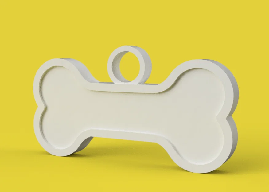 Thẻ tên hình khúc xương cho thú cưng - Dễ dàng cá nhân hóa - Image 1