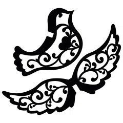 Mô hình 3D chim bồ câu trang trí Giáng sinh tinh tế - Image 4