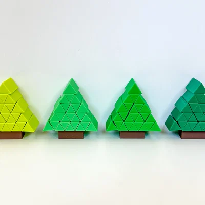 Cây Thông Pixel Fidget Nhỏ Xinh
