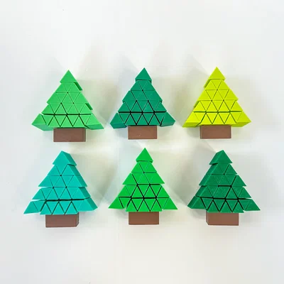 Cây Thông Pixel Fidget Nhỏ Xinh