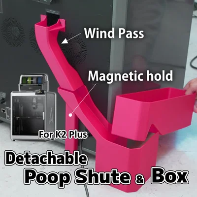Máng và Hộp chứa rác thải nhựa cho Creality K2 Plus