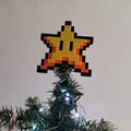 Ngôi sao 8-bit Super Mario trang trí đỉnh cây thông Noel ấn tượng - Thumbnail 1