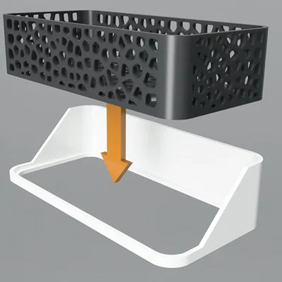 Kệ Nhà Tắm Voronoi (Voronoi Shower Shelf)