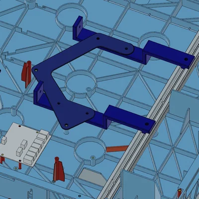 Giá gắn nguồn Meanwell LRS350 cho Sovol SV08 - Bản không cần độ dây