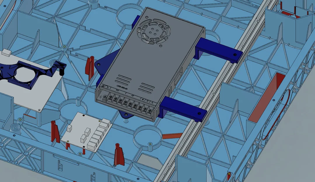 Giá gắn nguồn Meanwell LRS350 cho Sovol SV08 - Bản không cần độ dây - Image 4