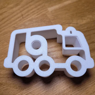 Khuôn cắt bánh quy hình xe cứu hỏa (Fire truck cookie cutter)