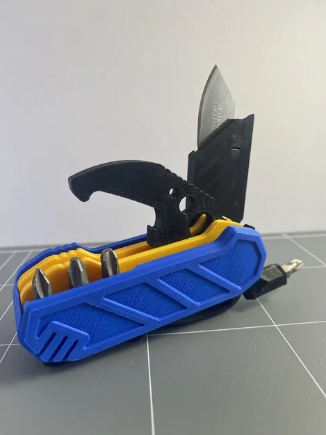 FoldX - Bộ công cụ đa năng gập gọn - Giá đỡ 2 và 3 đầu công cụ - Image 1