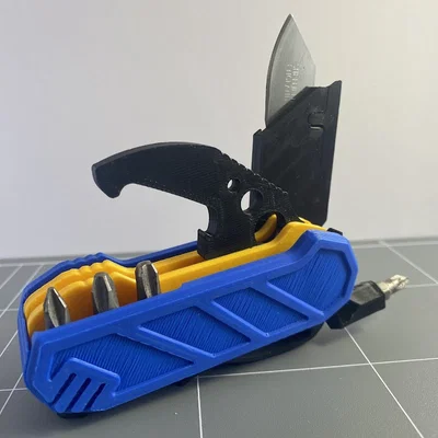 FoldX - Bộ công cụ đa năng gập gọn - Giá đỡ 2 và 3 đầu công cụ