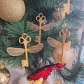 Đồ trang trí cây thông Noel Chìa khóa bay Harry Potter (hai màu, một đầu phun) - Thumbnail 1