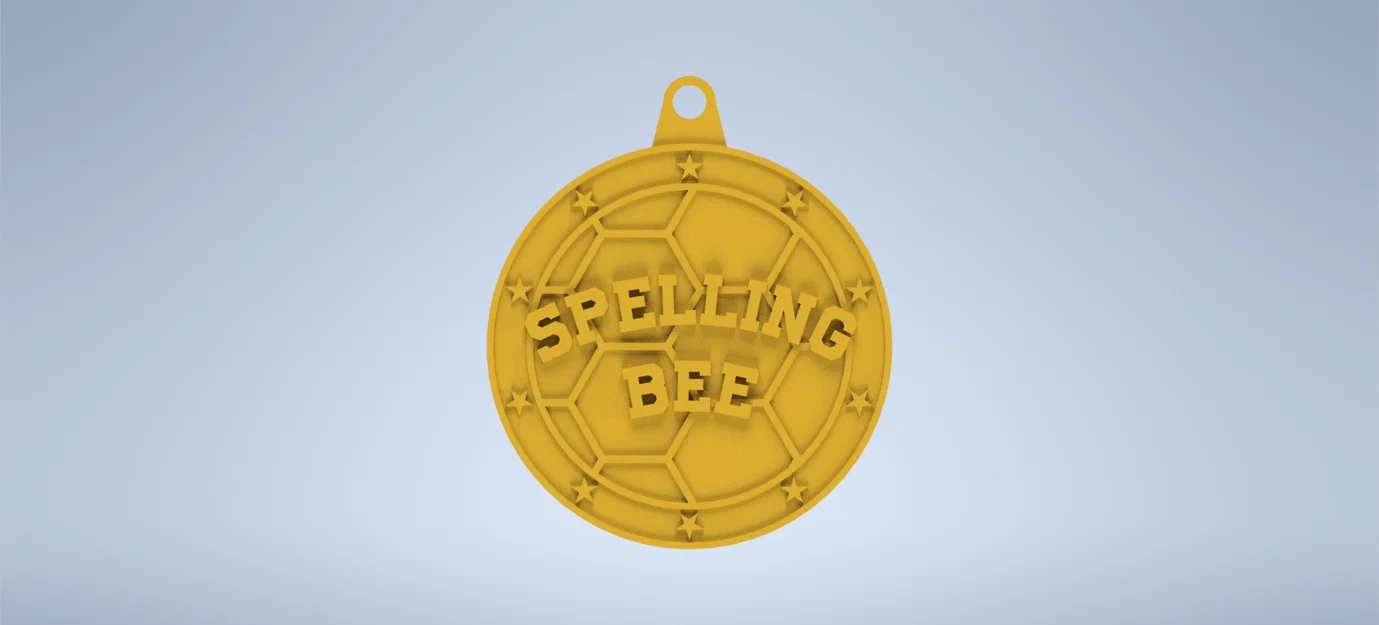 Huy chương cuộc thi đánh vần (Spelling bee medal) - Image 1