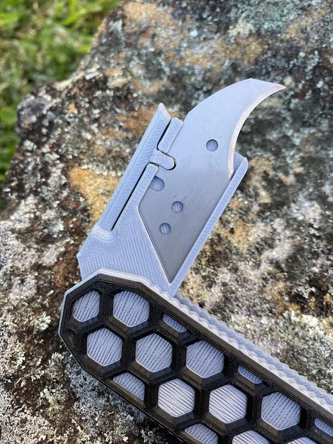 Giá Đỡ Dao Rọc Giấy Mini HEX Gập Được V1 - Image 5