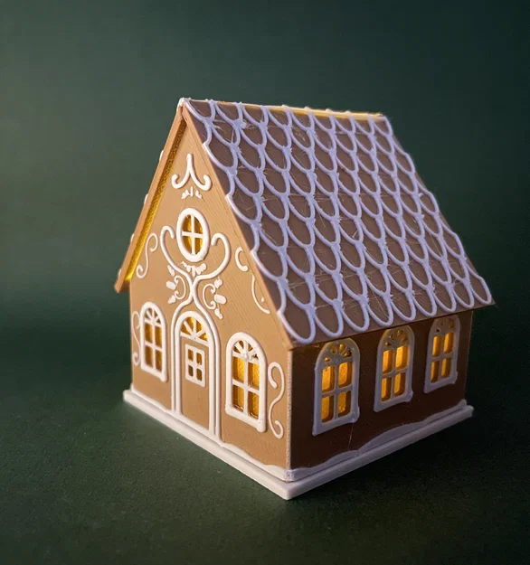 Mô hình nhà bánh gừng Giáng sinh gấp gọn - Image 1