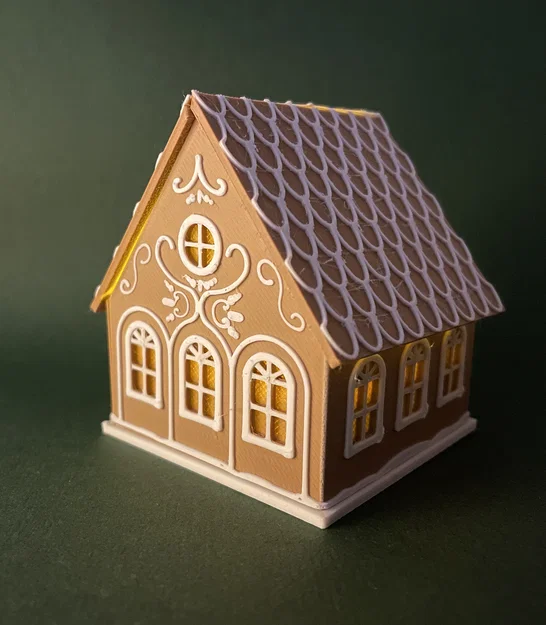 Mô hình nhà bánh gừng Giáng sinh gấp gọn - Image 2