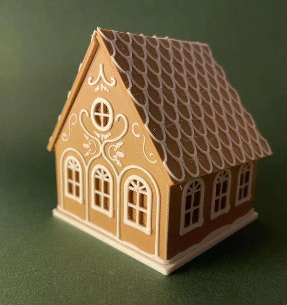 Mô hình nhà bánh gừng Giáng sinh gấp gọn - Image 4