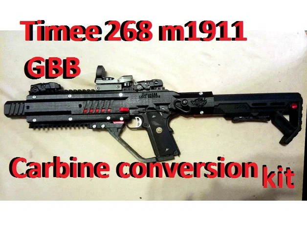 Bộ kit chuyển đổi carbine cho LWC Airsoft Timee268 1911 GBB - Image 1