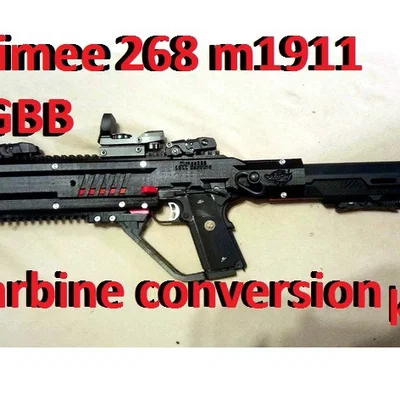 Bộ kit chuyển đổi carbine cho LWC Airsoft Timee268 1911 GBB