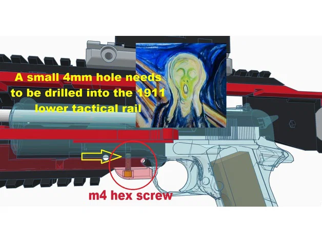 Bộ kit chuyển đổi carbine cho LWC Airsoft Timee268 1911 GBB - Image 5