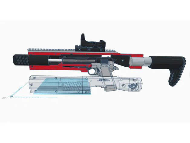 Bộ kit chuyển đổi carbine cho LWC Airsoft Timee268 1911 GBB - Image 8