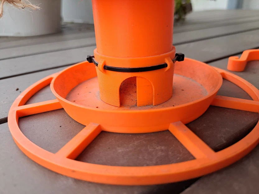 Máng cho chim ăn từ chai nhựa cổ rộng (38mm) - Image 2