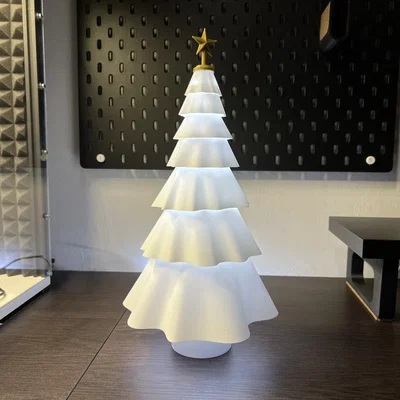 Đèn cây thông Noel - Chụp đèn in chế độ Vase mode