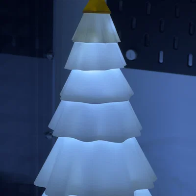 Đèn cây thông Noel - Chụp đèn in chế độ Vase mode