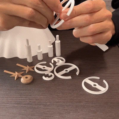 Đèn cây thông Noel - Chụp đèn in chế độ Vase mode