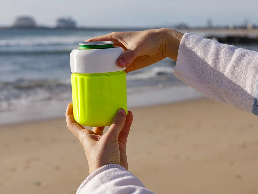 Vỏ giữ nhiệt (Koozie) 2 lớp cho lon 330ml & 500ml - Đã kiểm chứng khoa học - Image 3