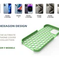 Bộ ốp lưng iPhone họa tiết tổ ong (Hexagonal Cover) in 3D độc đáo - Thumbnail 1