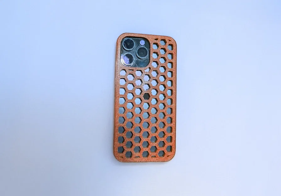 Bộ ốp lưng iPhone họa tiết tổ ong (Hexagonal Cover) in 3D độc đáo - Image 2