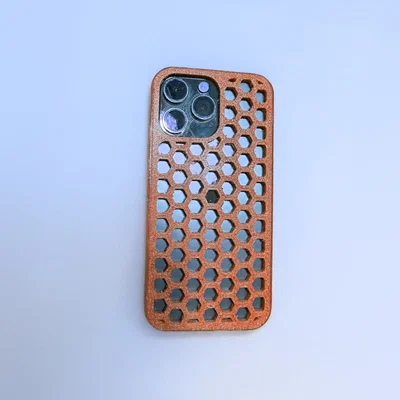 Bộ ốp lưng iPhone họa tiết tổ ong (Hexagonal Cover) in 3D độc đáo