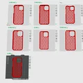Bộ ốp lưng iPhone họa tiết tổ ong (Hexagonal Cover) in 3D độc đáo - Thumbnail 3
