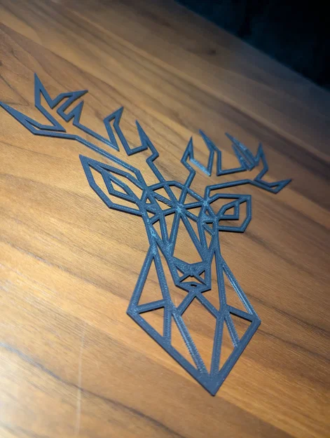 Mô hình trang trí đầu hươu phong cách Geometric in 3D độc đáo - Image 2