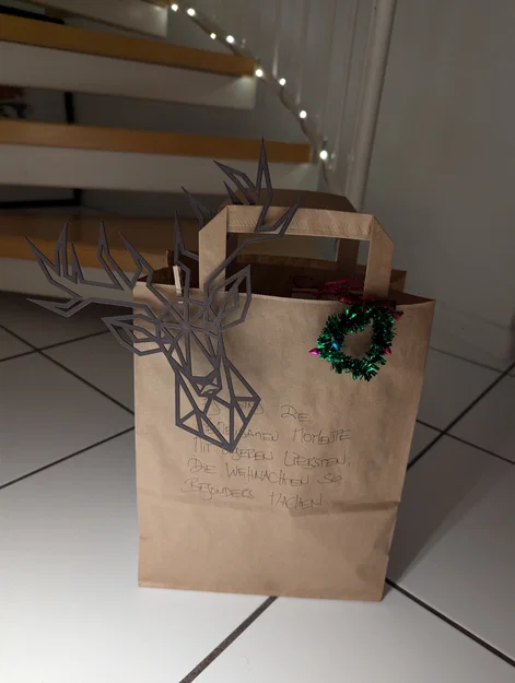 Mô hình trang trí đầu hươu phong cách Geometric in 3D độc đáo - Image 3