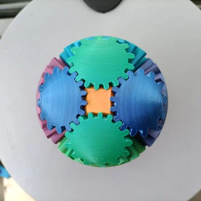 Zahnradball: Mô hình quả cầu bánh răng 3D xoay cực chất