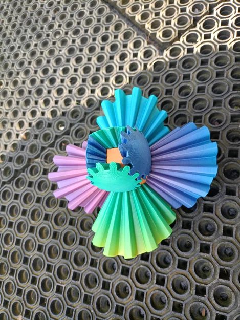 Zahnradball: Mô hình quả cầu bánh răng 3D xoay cực chất - Image 4