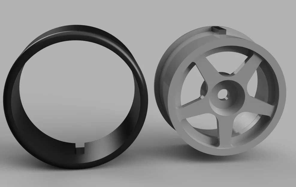 Bộ Bánh Xe Và Lốp Drift RC Tỉ Lệ 1:10 (2 Mảnh) - Image 3