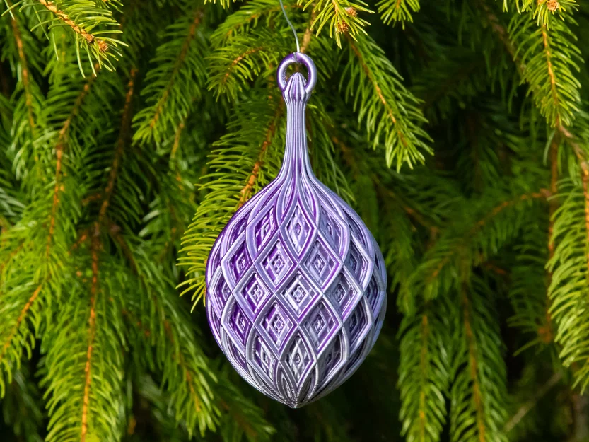 Quả cầu Giáng sinh lưới kép 2024 - Image 1